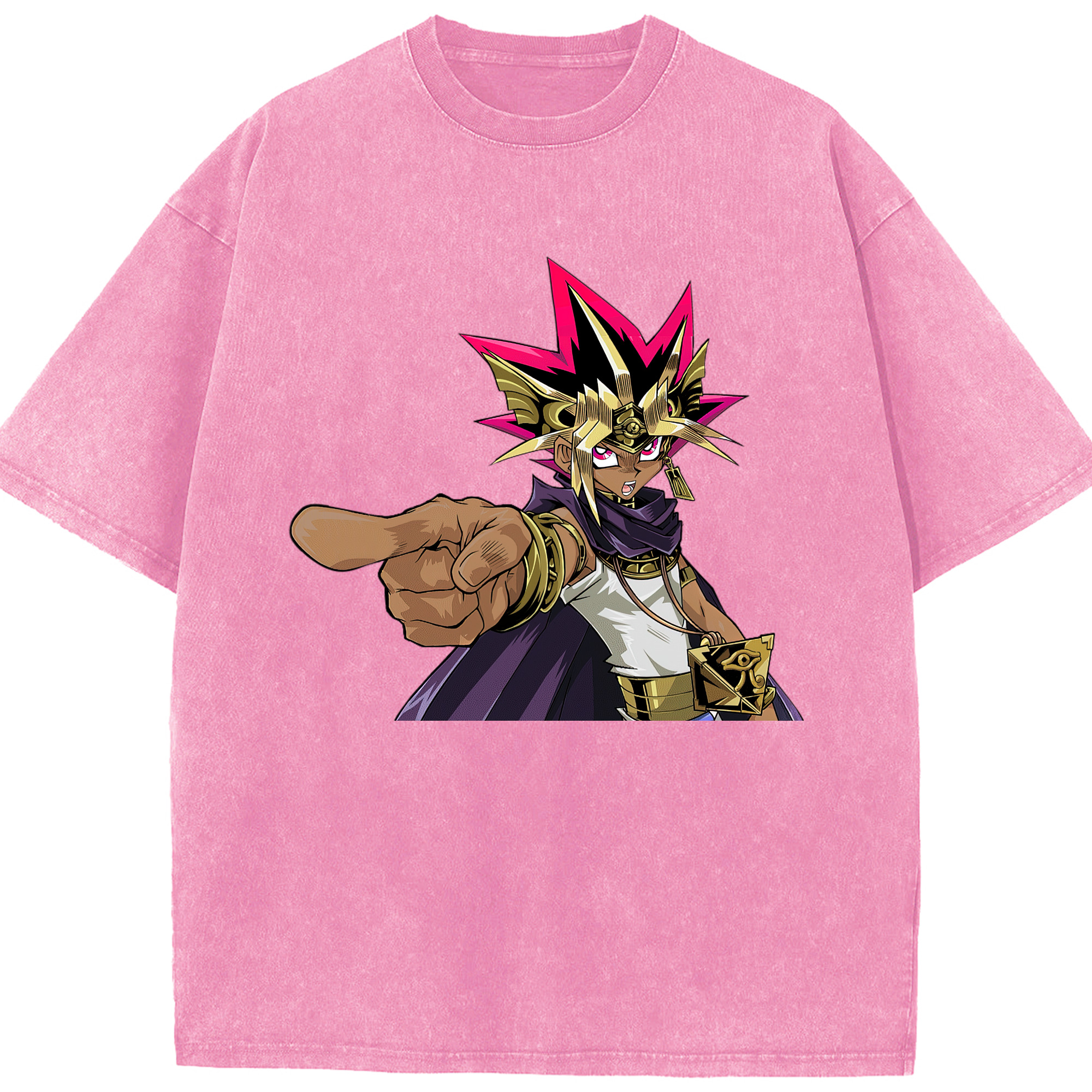 （画像用） 遊☆戯☆王 Yu-Gi-Oh! 綿100% ヴィンテージ風 半袖Tシャツ（フロントプリント）